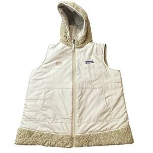 Women’s Patagonia Los Gatos Hooded Vest Reversible Deep Pile Fleece‎ Vest XL